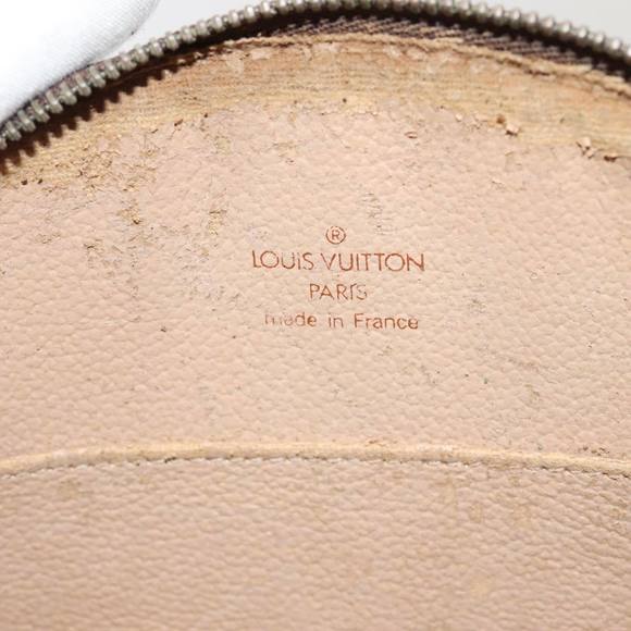 LOUIS VUITTON Monogram Trousse Demi Ronde Cosmetic Pouch M47520 LV Auth 90360 - Picture 9 of 16